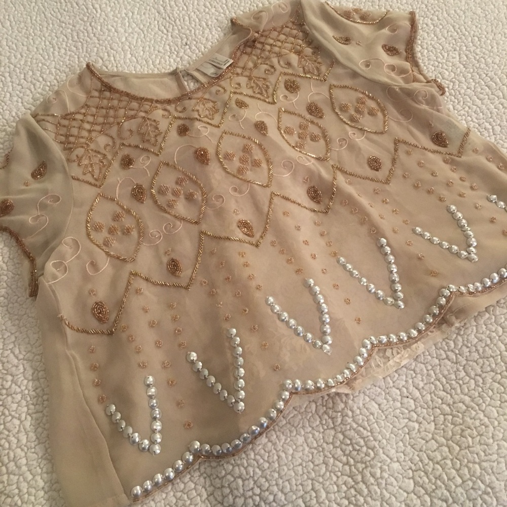 Sheer, embroidered top